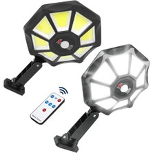 kzy mobilyal Powermaster ZB-168B Kumandalı 3 Çalışma Modlu Sensörlü Beyaz Solar Aydınlatma