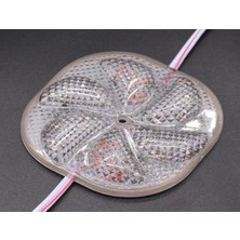 Powermaster PM-14703 12 Volt 3 Watt Karışık (R+G+B) Yanıp Sönen Çakar 6565-2835 Modül LED 65X65X12MM