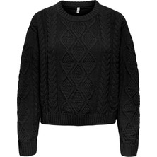 15351234 Onlelly Lıfe Ls Cable O-Neck cc Knt