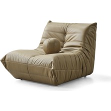 Showdeko Desire Top Kırlentli Geniş Oturumlu Terletmeyen Silinebilir Kumaşlı Berjer G88xD100cm