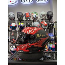 Stinger 2 Ardent Mat B5 Kask (Şeffaf Vizörlü)