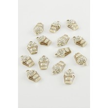 Zengezur Mısır Taşlı Kolye Ucu Aparatı 1 Adet-Sarı