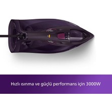 Koyu Mor Buharlı Ütü DST7061/30, Mavi Renkli, Şık ve Pratik Kullanım