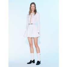 Sagaza Studio SS6034 Ekru Elbise