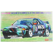 Hasegawa 20670 1/24 Ölçek, Hks Skyline skyline Gt-R [BNR32 Gr.a] 1993 Sugo 300KM Winner, (Limited Edition) Yarış Aracı Plastik