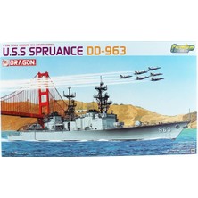 Dragon 7084 1/700 Ölçek, U.s.s Spruance DD-963 (Premium), Füze Destroyeri Plastik Model Kiti