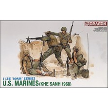 Dragon 3307 1/35 Ölçek, Abd Deniz Piyadeleri (Khe Sanh 1968) Asker Figürleri Plastik Model Kiti