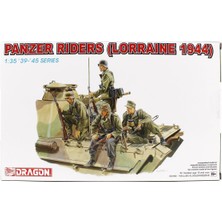 Dragon 6156 1/35 Ölçek, Tank Mürettebatı Figürleri, Lorraine 1944, Plastik Model Kiti