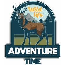 Adventure Time - Doğa -Kamp - 4x4,off Road - Araba - Oto - Karavan - Motosiklet Sticker 02021