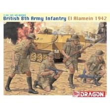 Dragon 6390 1/35 Ölçek, Ingiliz 8.ordu Askerleri (El Alamein 1942) Figürleri Plastik Model Kiti
