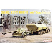 Dragon 6664 1/35 Ölçek, SD.KFZ.251/1 Ausf.d Personel Taşıyıcı ve 7.5cm Pak 40 Çekili Topu  (2 In 1) Plastik Model Kiti