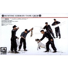 Afv Club AF35092 1/35 Ölçek, Hunting German Tank Crew-5 Figures With Dog & Rabbits Figür, Plastik Model Kiti