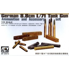 Afv Club AF35072 1/35 Ölçek, 8,8cm L/71 Tank Gun Cephane ve Aksesurar Seti, Plastik Model Kiti