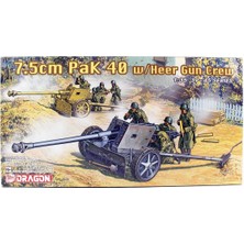 Dragon 6249 1/35 Ölçek, 7.5cm Pak 40 Çekli Topu ve Mürettebatı, Plastik Model Kiti