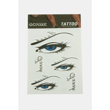 Zengezur Göz Tattoo Dövme Sticker-Beyaz
