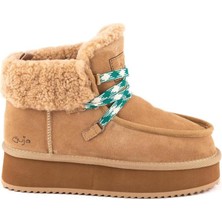 Guja 24K400-1 Bilek Boy Kürklü Hafif Deri Kadın Bot