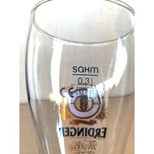 0.3lerdinger Bira Bardağı Cam Çizikli