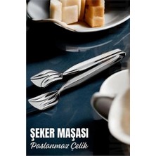 Bx Şeker Maşası Paslanmaz Çelik
