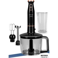 Geniş Hazneli, Güçlü ve Paslanmaz Çelikli Çok Fonksiyonlu Blender Siyah