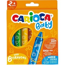 Carioca Jumbo Bebek Yumuşak Pastel Boya 8'li