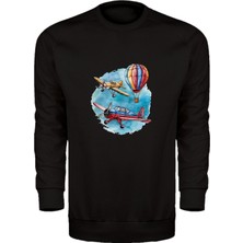 Uçaklar ve Balon Unisex Sweatshirt