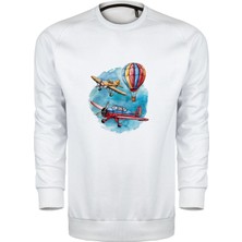 Uçaklar ve Balon Unisex Sweatshirt