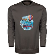 Uçaklar ve Balon Unisex Sweatshirt
