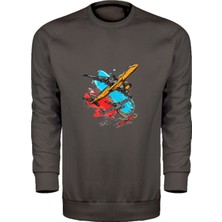 Renkli Yolcu Uçakları Unisex Sweatshirt