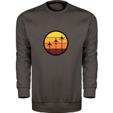 Uçak Tasarım Unisex Sweatshirt
