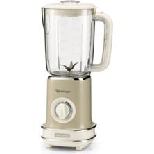 Bej Vintage Blender, Şık ve Kullanışlı Mutfak Gereci, Kolay ve Pratik Kullanım Sağlar.