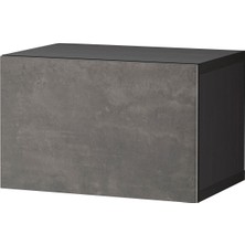 Duvar Dolabı, Venge-Koyu Gri, 60X42X38 Cm, Kallvıken