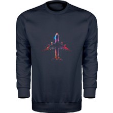 Neon Uçak Unisex Sweatshirt