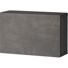 Duvar Dolabı, Venge-Koyu Gri, 60X22X38 Cm, Kallvıken