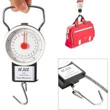 22 KG/50LB Kancalı Tartı Aleti 1 Metre Mezuralı Askılı Balıkçı Terazisi