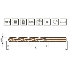 Mte Makina Takım Matkap Ucu Hss Altın Seri 10 mm