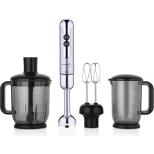 Çok Renkli Çok Amaçlı Inox Blender Seti, Dayanıklı ve Şık Tasarım