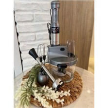 Güçlü 2500 W Cam Mutfak Robotu Antrasit Renkli, Çok Fonksiyonlu Ev Aleti