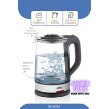 Şeffaf Cam Kettle, Şık Tasarım, Dayanıklı Malzeme, Enerji Tasarrufu, Kullanışlı.