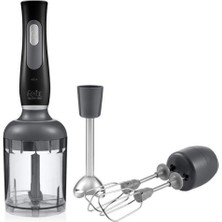 900W Mini El Blender Seti, Siyah Renk, Kompakt ve Güçlü Tasarım