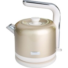 Parlak Metalik Gold 1.7l Su Isıtıcı, Şık ve Dayanıklı Tasarım