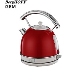 Kırmızı Yuvarlak 1.7 Litre Su Isıtıcı, Şık ve Pratik Kullanım Için Ideal