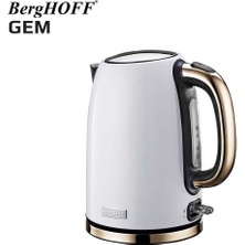 Parlak Beyaz Gold 1.7 Litre Su Isıtıcı, Şık ve Dayanıklı Tasarım