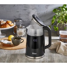 Dijital Çift Duvarlı Su Isıtıcı 1.7l, Ayarlanabilir Isı, Siyah Renk, 2200W