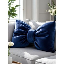 Fiyonk Görünümlü Xxl Yastık Dolgulu Peluş Kumaş Fiyonk Kurdele Hediye Yastık Kırlent Minder