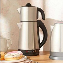 Elektrikli Çay Makinesi 330CM Gri, Hızlı ve Kolay Demleme Keyfi