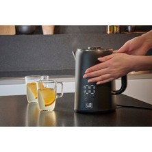 Siyah Dijital Göstergeyle 1.7 L Sıcak Tutma Elektrikli Kettle