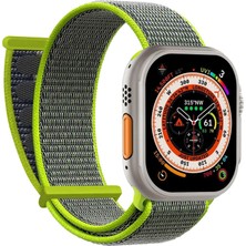 Microsonic Apple Watch Se 3 44MM Hasırlı Kordon Woven Koyu Yeşil
