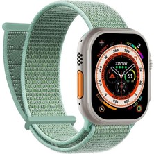 Microsonic Apple Watch Series 11 42MM Hasırlı Kordon Woven Yeşil