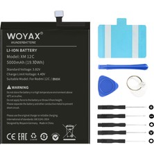 Woyax By Deji Xiaomi Redmi 12C Uyumlu Premium Mucize Batarya