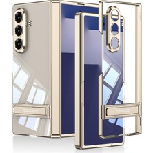 Microsonic Samsung Galaxy Z Fold 7 Kılıf Clarity Stand Gold